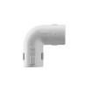 Unión en "L" (Codo) para tubería rígida, recomendado para cable eléctrico, PVC Auto-extinguible, de 25 mm