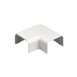 Conexión en ángulo recto "L", para uso con canaleta LD3, material ABS, Color Blanco Mate
