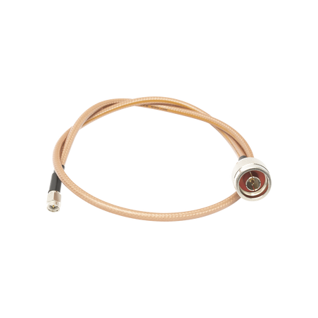 Jumper con Cable LP142 de 60 cm (23.62 Pulgadas), con Conectores N Macho a SMA Macho (Hasta 8 GHz).