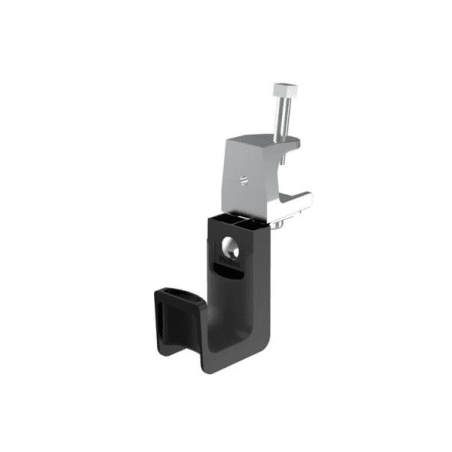 Sujetador STRONGHOLD tipo J (J-Hook), Con Abrazadera de Tornillo para Montaje, Hasta 8 Cables Cat6, Nylon 6.6, Color Negro, 1 pi