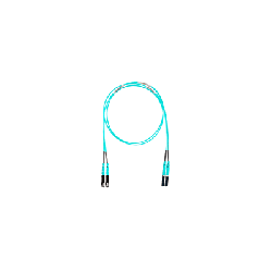 Jumper de Fibra Optica Multimodo 50/125 OM4, LC-SC Duplex, LSZH, Color Aqua, 6 Metros (19.69 Pies)