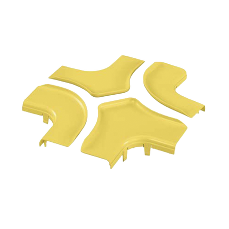 Tapa Para Accesorio de 4 Vías Horizontal FRFWC6X4LYL, Para Canaletas FiberRunner™ 6X4, Color Amarillo