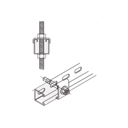 Tope Unicanal "U" para Tornillo de 3/8" ( 9.5 mm ).