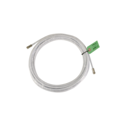 Jumper Coaxial con Cable Tipo RG-6 en Color Blanco de 9.14 Metros (30 Pies) de Longitud y Conectores F Macho en Ambos Extremos. 