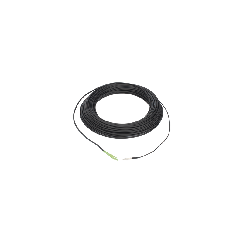 Rollo de Fibra Óptica Drop Redonda G657A2 Monomodo Simplex de 50 Metros (164 Pies) con Conectores SC/APC-SC/APC para Instalacio