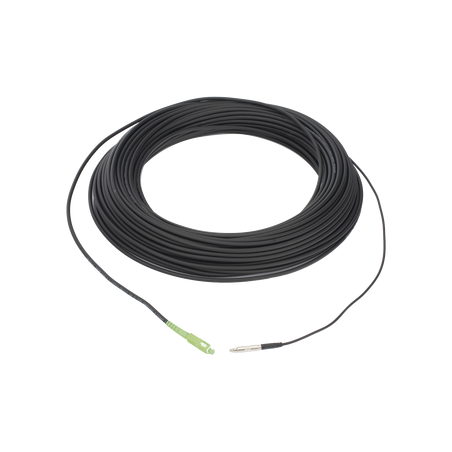 Rollo de Fibra Óptica Drop Redonda G657A2 Monomodo Simplex de 50 Metros (164 Pies) con Conectores SC/APC-SC/APC para Instalacio