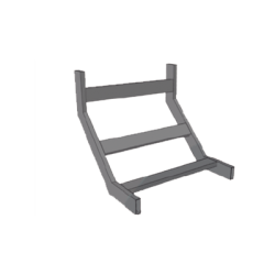 (CHCVIT1X12EPK) CURVA VERTICAL INTERIOR TUBULAR 1.5 DE PERALTE X 12 ANCHO PINT EPOx COLOR NEGRO, INCLUYE COPLes y tornilleria