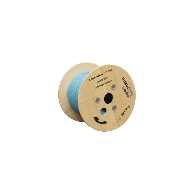 Fibra Óptica Multimodo OM4, 2 mm, Simplex, Tight Buffer (900 micras)