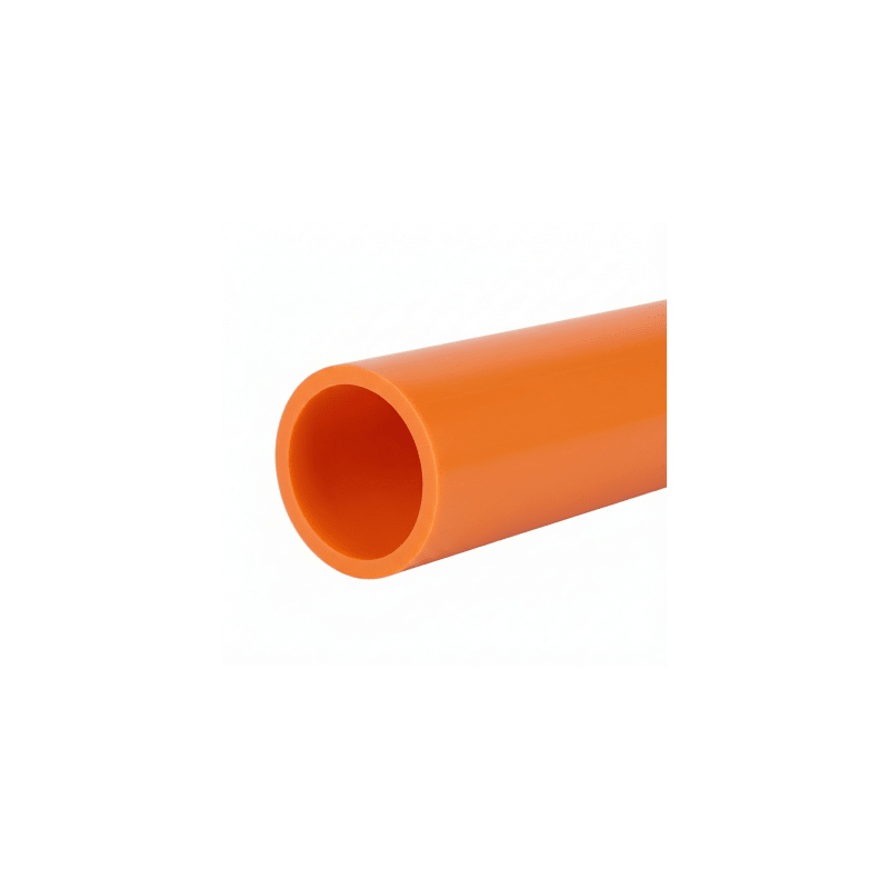 Ducto para Fibra Óptica 3/4" Liso RD11, Color Naranja Prelubricado, Rollo de 200 Metros