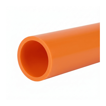 Ducto para Fibra Óptica 3/4" Liso RD11, Color Naranja Prelubricado, Rollo de 200 Metros