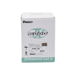 Bobina de Cable UTP 305 Metros (1000 Pies) de Cobre, TX6000? PanNet, Reelex, Gris Internacional, Categoría 6 Mejorado (23 AWG),