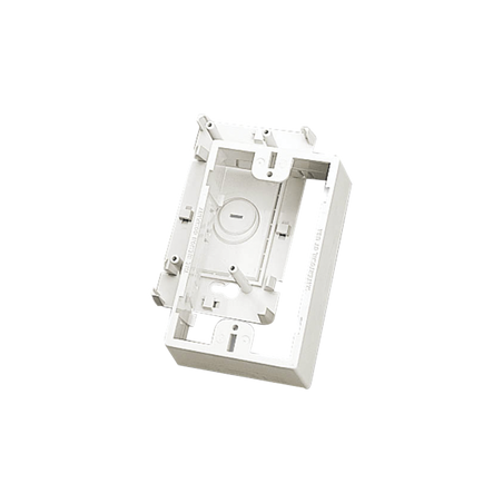 Caja de Montaje Superficial, Para Placas de Pared (Face Plates), Color Blanco