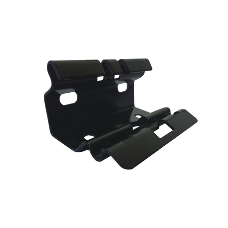 Mini clip automático con baño de pintura epóxica en color NEGRO, para unir tramos de charola