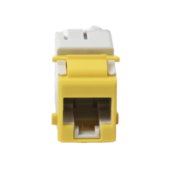 Jack Ultramax Cat6, UTP, Tipo Keystone, Color Amarillo, Punch Down