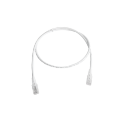 Patch Cord MC5 Modular Cat5e UTP, CM/LS0H, 0.91 Metros (3 Pies), Color Blanco, Versión Bulk (Sin Empaque Individual)