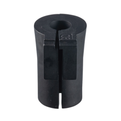 Pasacable Grommet de Entrada de Cable Terminado, Sencillo y Pequeño, 0.24"-0.28", Color Negro. Paquete de 12 Piezas