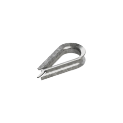 Cuello/ Guardacabo/ Rozadera para Cable de 1/4" de Acero Galv. por Inmersión.