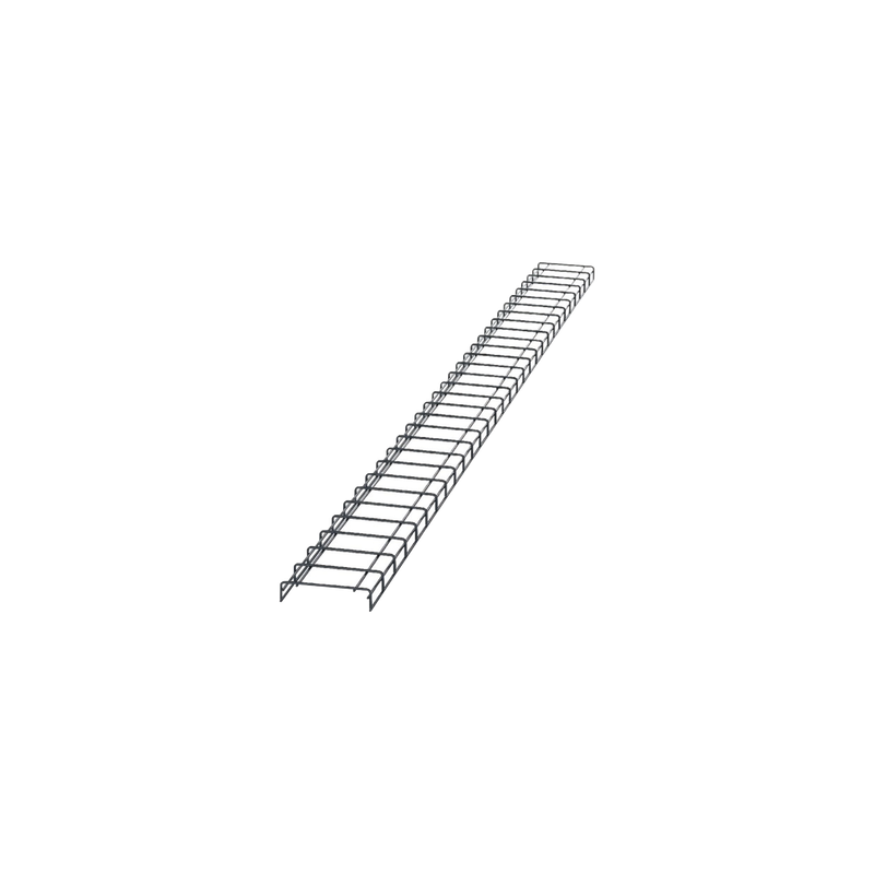 Charola para Canalización Wyr-Grid® Tipo Malla, Con Pintura Electrostática en Color Negro, 8 in (203.2 mm) de Ancho, 53.1 mm 