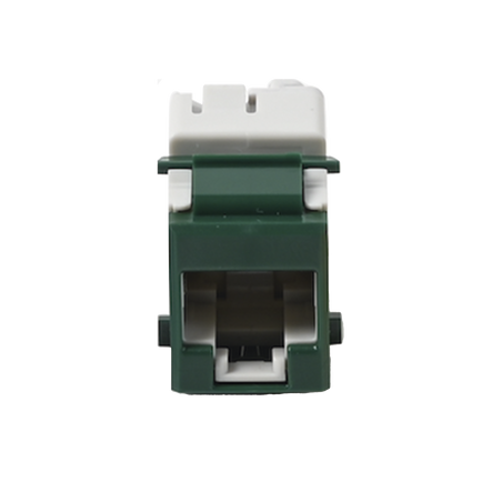 Jack Ultramax Cat5e, UTP, Tipo Keystone, Color Verde, Punch Down