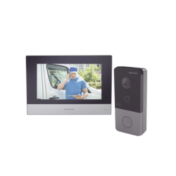 Kit de Videoportero IP Poe Estandar con llamada a App de Smartphone (HikConnect) / Apertura con tarjeta MIFARE / Frente de calle