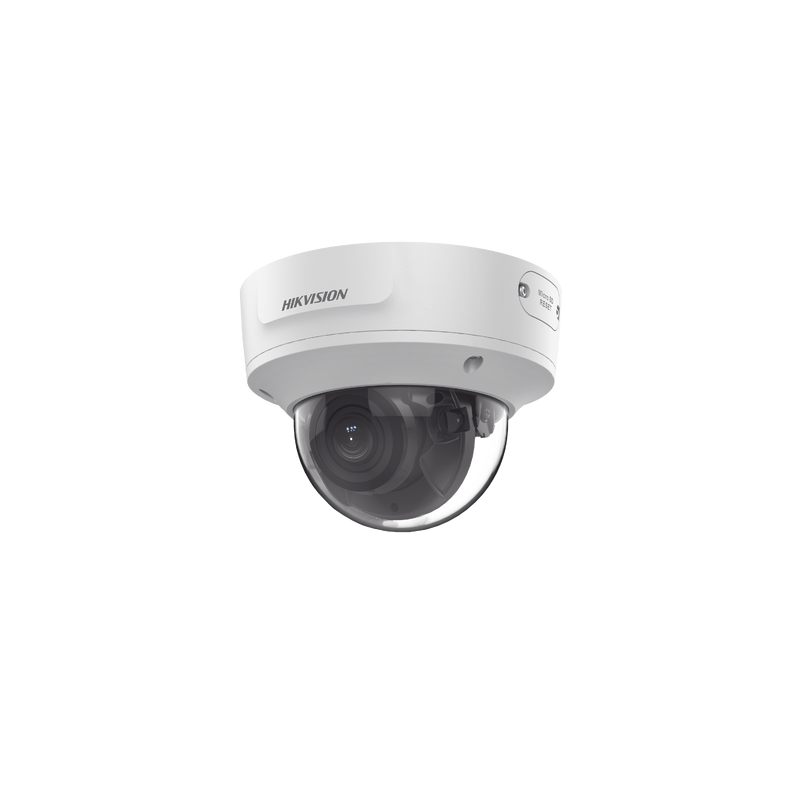 Domo IP 2 Megapixel / Lente Mot. 2.8 a 12 mm / 40 mts IR EXIR /Exterior IP67 / IK10 / WDR 120 dB / PoE / ACUSENSE (Evita Falsas 