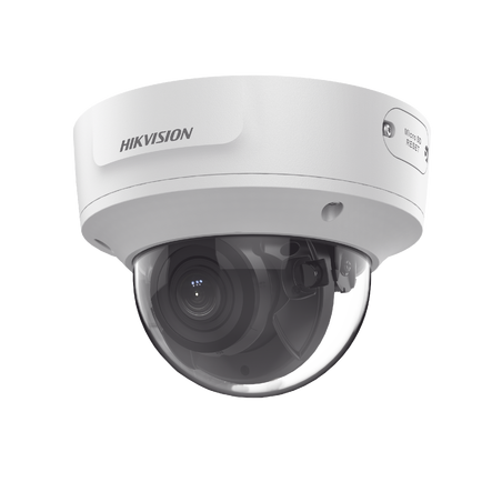 Domo IP 2 Megapixel / Lente Mot. 2.8 a 12 mm / 40 mts IR EXIR /Exterior IP67 / IK10 / WDR 120 dB / PoE / ACUSENSE (Evita Falsas 