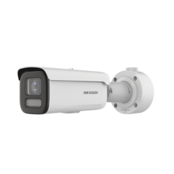 Bala IP 4 Megapixel / Imagen a Color 24/7 / Lente 2.8 - 12 mm / Luz Blanca 60m / WDR 130dB / Exterior IP67 / IK10 / Captura Faci