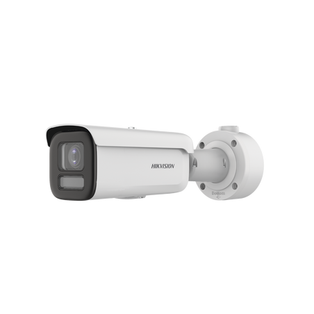 Bala IP 4 Megapixel / Imagen a Color 24/7 / Lente 2.8 - 12 mm / Luz Blanca 60m / WDR 130dB / Exterior IP67 / IK10 / Captura Faci
