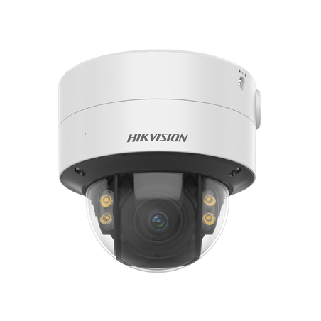 Domo IP 4 Megapixel / Imagen a Color 24/7 / Lente 2.8 - 12 mm / Luz Blanca 40 mts / WDR 130 dB / Exterior IP67 / IK10 / Captura 