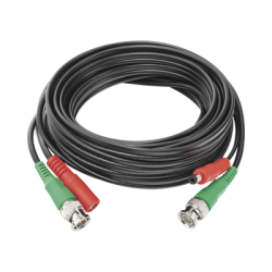 Cable Coaxial (BNC RG59) + Alimentación / SIAMES / 5 Metros (16.40 Pies) / 100% Cobre / Para Cámaras 4K / Uso Interior y Exter