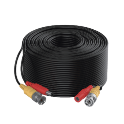 Cable Coaxial Siames (Mini RG59) + Alimentación / 10 Metros (32.81 Pies) de Distancia / CCA / Soporta 1080p (2 Megapixel) hasta