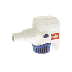 Bomba sumergible de achique automatizada de 500 galones por hora, para conexión de 12 Volts de corriente directa.