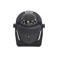 Brújula serie Explorer en color negro, con iluminación nocturna color verde.