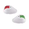 Set de Luces de Navegación Verticales Rojo / Verde con Carcasa en Color Blanco para Embarcaciones a Motor de Menos de 20 Metros