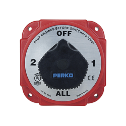 Switch Selector de Batería y Alternador de Servicio Pesado, para Sistemas Eléctricos Marinos