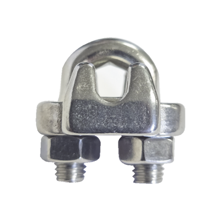 Nudo/ Perro/ Abrazadera Acero Forjado para Cable de 5/16", Acero Inoxidable.