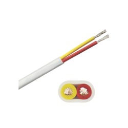 Rollo de cable plano grado marino calibre 14, de 2 conductores (rojo y amarillo) de 500 pies (152.4 m). de 2 conductores (rojo y