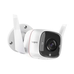 Cámara IP Wi-Fi para exterior, 3 megapixel, audio doble vía, visión nocturna, notificación Push, acepta memoria Micro SD de 