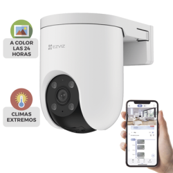 Cámara PT / Resolución 5 Megapixel (3K) / Visión Nocturna en Color / AI Detección de Humanos y Vehículos / Defensa Activa c