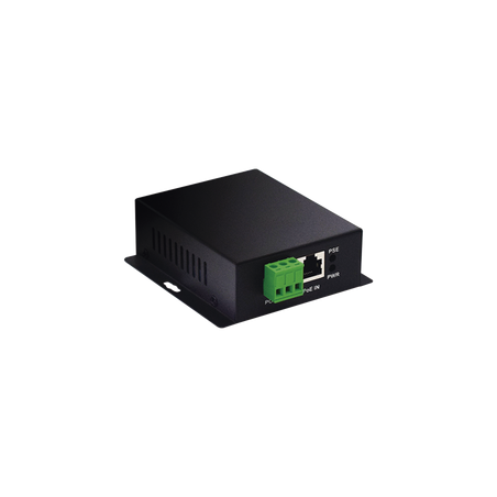 Convertidor PoE Industrial / Entrada PoE 802.3 af/at / Salida PoE pasivo 24V / Conexión plug and play / Alcance de hasta 100 me