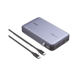 Power Bank de 20000mAh | 3 Salidas 100W Max. | USB-A + 2 USB-C | PD 3.0 | QC3.0 | FCP | SCP | Pantalla Inteligente | Carcasa Ign
