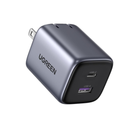 Cargador de 35W serie Nexode | 2 Puertos de Carga Rápida | USB-C y USB-A | Tecnología GaN II | Power Delivery 3.0 | Quick Char