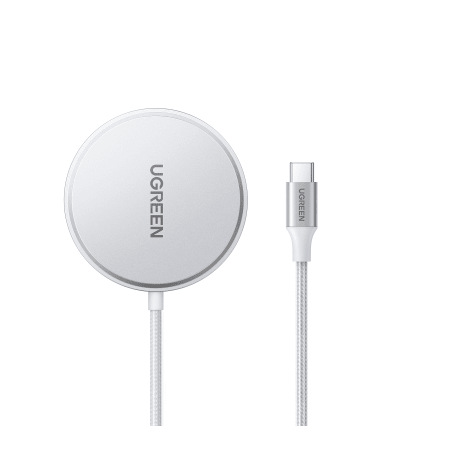 Cargador Inalámbrico Magnético 15W / Protocolo Qi 2 / USB-C 9V 2.2A / Eficiencia 83% / Protección Multinivel / Material PC+AB