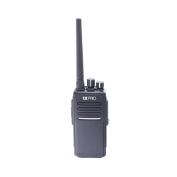 Radio Portátil UHF 400-512 MHz, Digital DMR y Analógico, 5 W, Incluye antena, batería, cargador y clip, 16 canales preconfigu