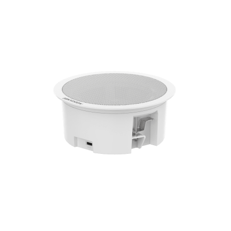 Bocina (Altavoz) IP con Bluetooth | Montaje en Plafón | 3 Watts | PoE+ | Biblioteca de Audios Pregrabados | Entrada de alarma |