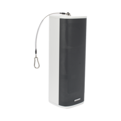 Bocina (Altavoz IP) | Tipo Columna | 60 Watts | Exterior IP66 | Entrada de alarma | Voceo en tiempo real | Calendarización de a