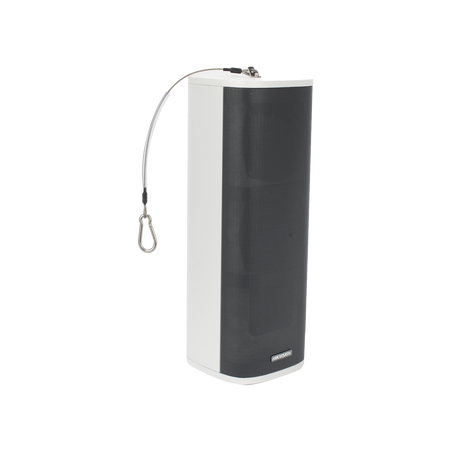 Bocina (Altavoz IP) | Tipo Columna | 60 Watts | Exterior IP66 | Entrada de alarma | Voceo en tiempo real | Calendarización de a