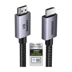 Cable HDMI 2.1 de 8K@60Hz | 3 metros | 48Gbps | HDR10+ | 3D Inversivo| eARC | Dolby ATMOS | VVR | QMS | QFT | ALLM | 3 modos de 