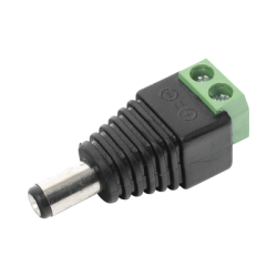 Adaptador Macho Tipo Jack de 3.5 mm (0.14 Pulgadas) Polarizado de 12 Vcc / Terminales Tipo Tornillo / Polarizado (+/-) / Ideal p