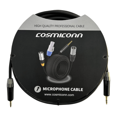 Cable 3.5mm a 3.5mm, conectores color negro MTP3C-BG, length 5m